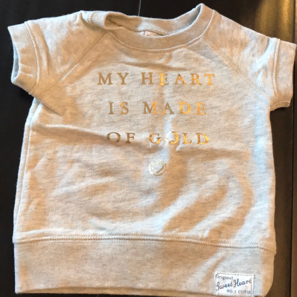 Carters baby girl short sleeve sweater